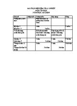 Ma trận đề kiểm tra 15p Tin học lớp 11 - Năm học 2013-2014